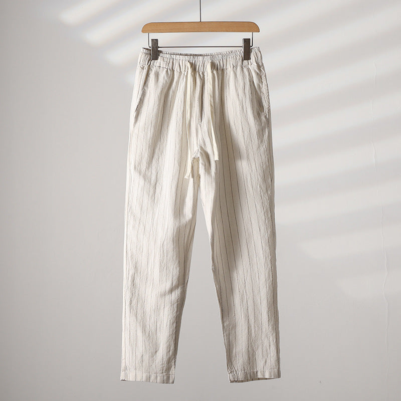 Calça de Linho Listrada Masculina Stoppa ST008