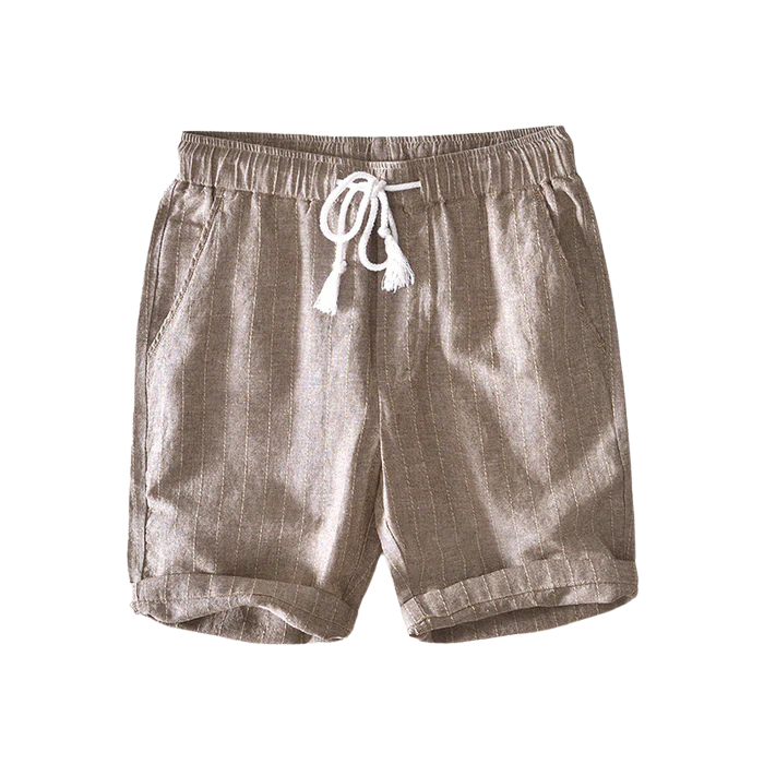 Bermuda Masculina de Linho Listrada Stoppa ST046