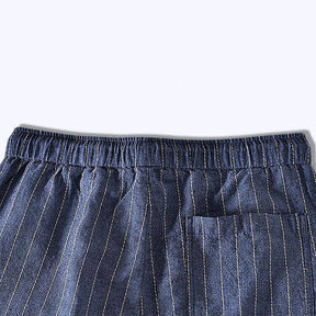 Bermuda Masculina de Linho Listrada Stoppa ST046